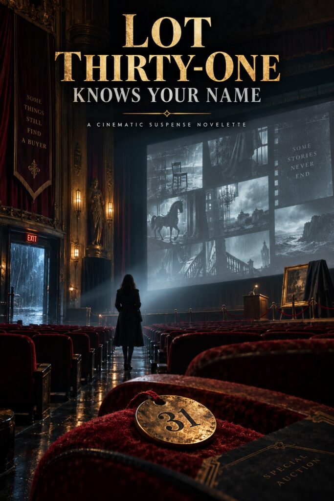 Cover of Lot Thirty-One Knows Your Name, a cinematic suspense book