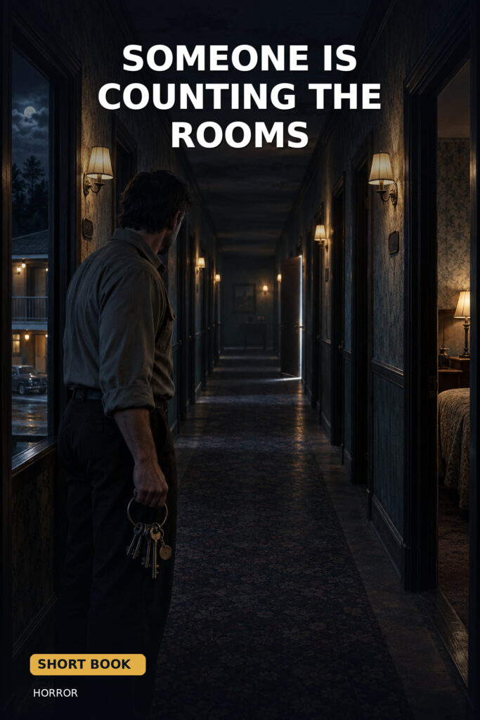 Cover of Someone Is Counting the Rooms — Short Book, an atmospheric adult horror story