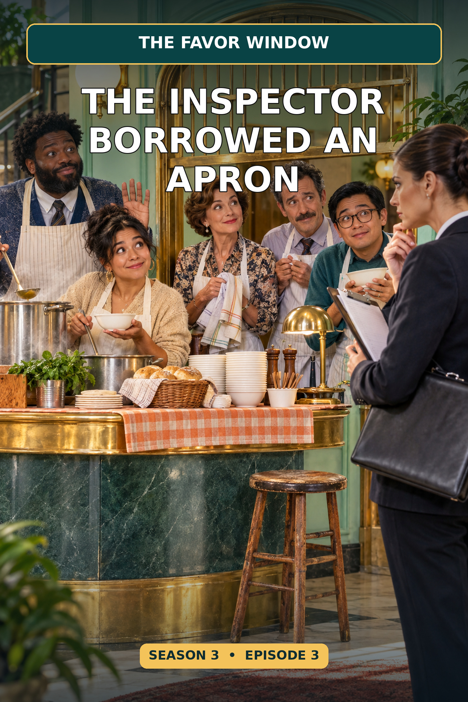 Cover of The Inspector Borrowed an Apron