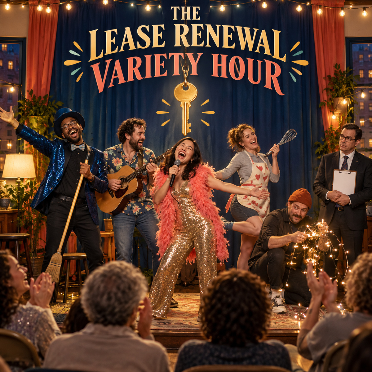 Promotional artwork for The Lease Renewal Variety Hour