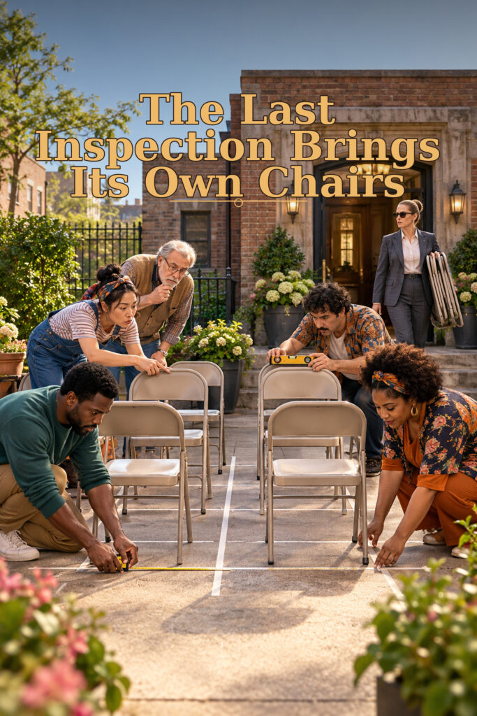 The Last Inspection Brings Its Own Chairs